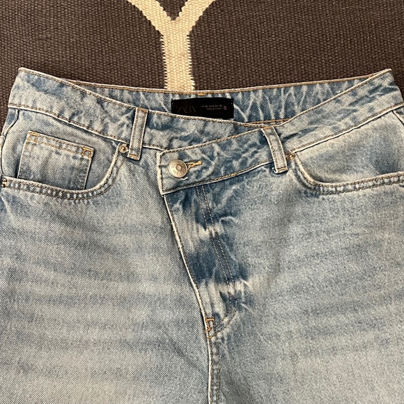 Zara Women's Z-09 Crossover High Waist Full Length Jeans - Picture 6 of 7